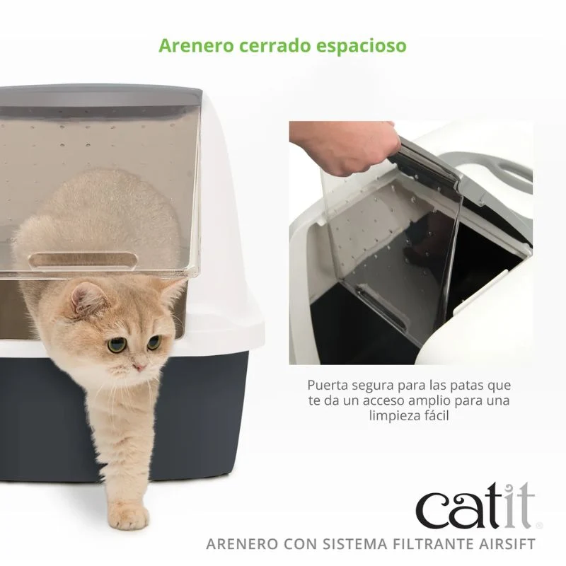 ARENERO CERRADO GATOS CONTROL DE OLORES AIRSIFT CATIT GATO