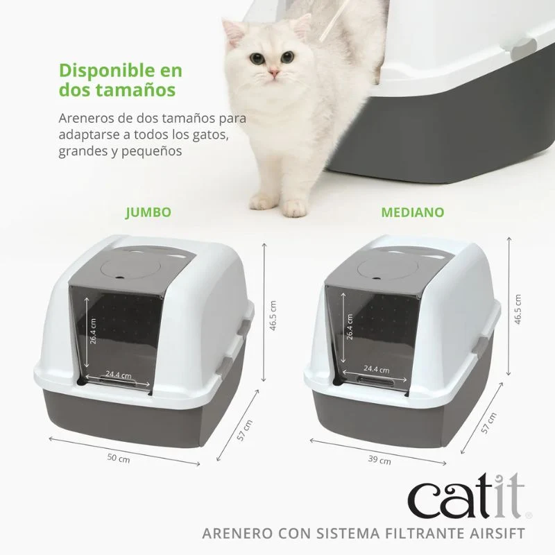 ARENERO CERRADO GATOS CONTROL DE OLORES AIRSIFT CATIT GATO