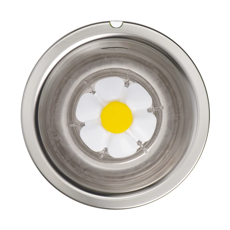 FUENTE 3 L FLOWER LED DE ACERO INOX. CATIT