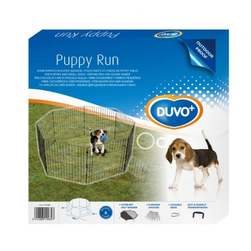 DUVO PARQUE METALICO PERROS 8 PANELES
