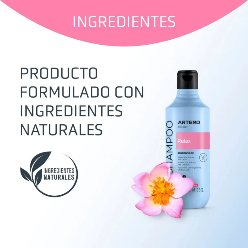 Champú Relax para Perros con Pieles Sensibles y Dermatitis 250 ml Artero