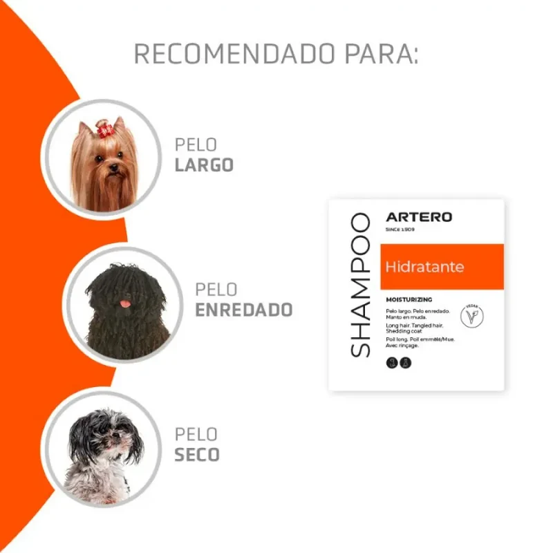 Champú Hidratante para Perros 250 ml Artero