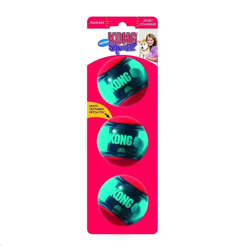 KONG Juguete Perro Squeezz Action Red Small