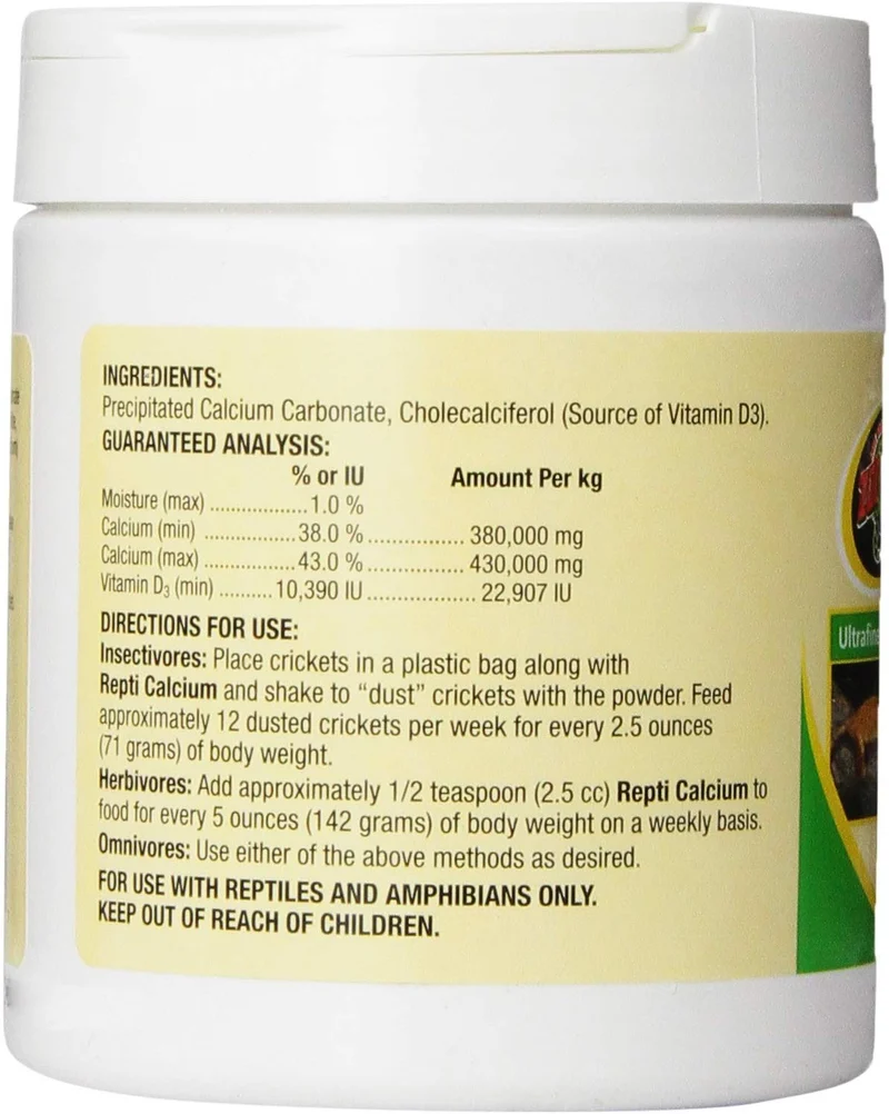 Zoo Med Repti Calcio con D3 8 oz – Paquete de 3