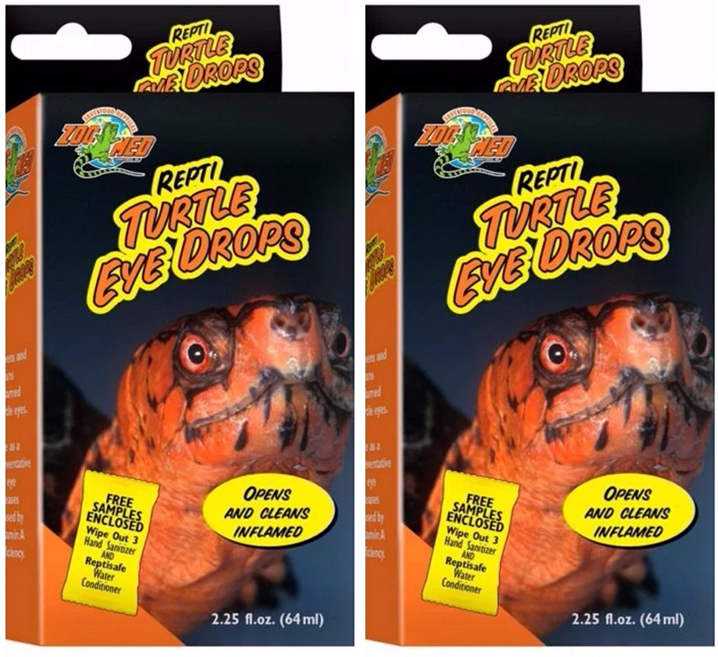 Zoo Med Repti - Juego de 2 gotas de ojo de tortuga