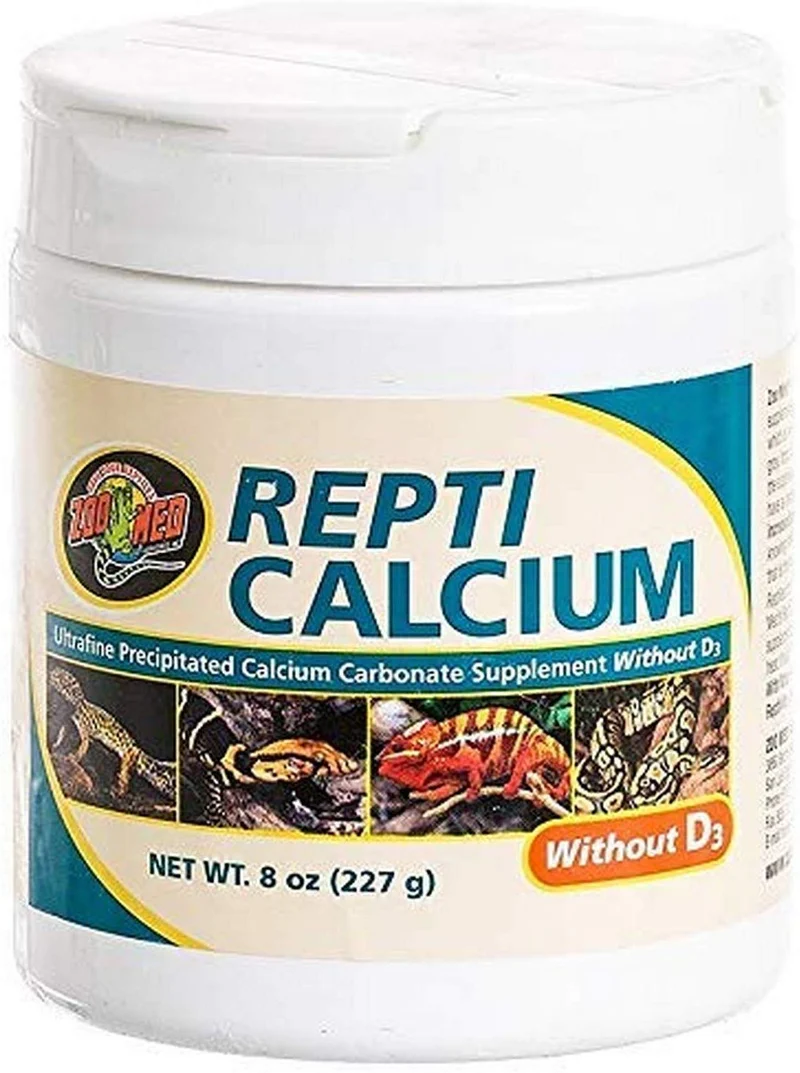 Zoo Med Reptil Calcio sin vitamina D3, 8 onzas