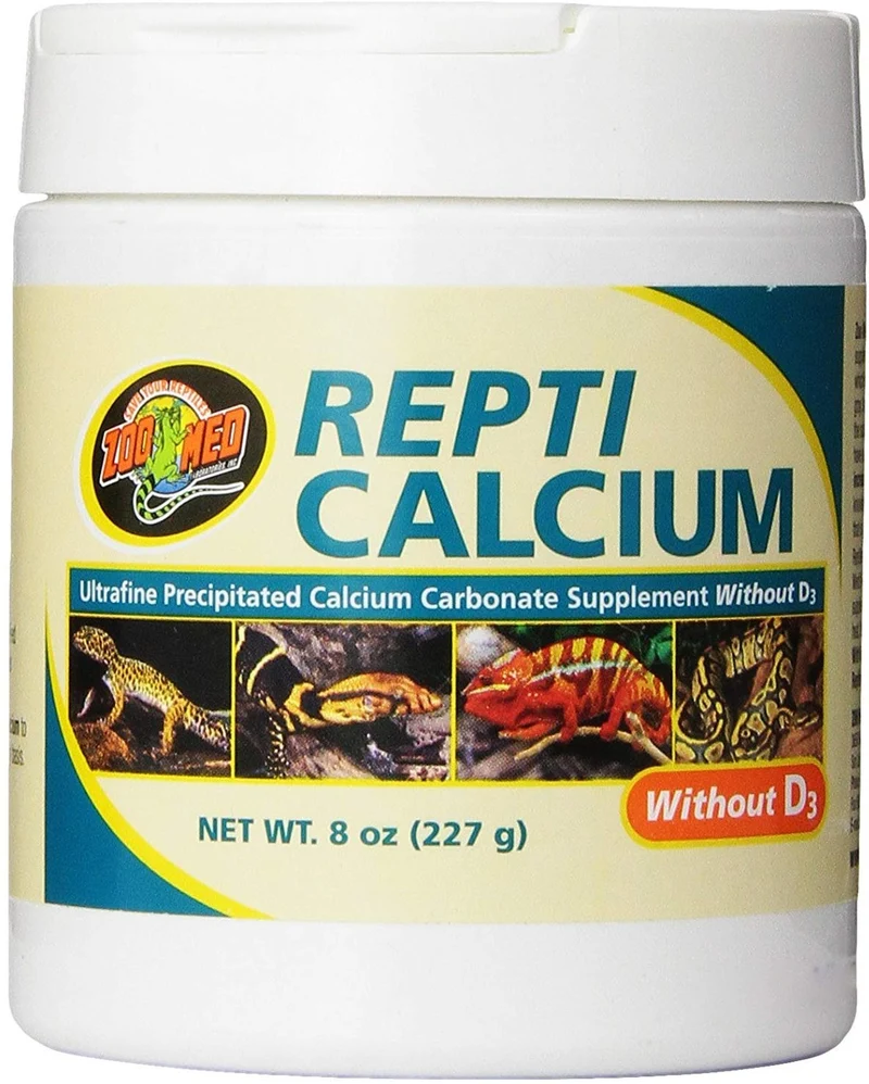 Zoo Med Reptil Calcio sin vitamina D3, 8 onzas