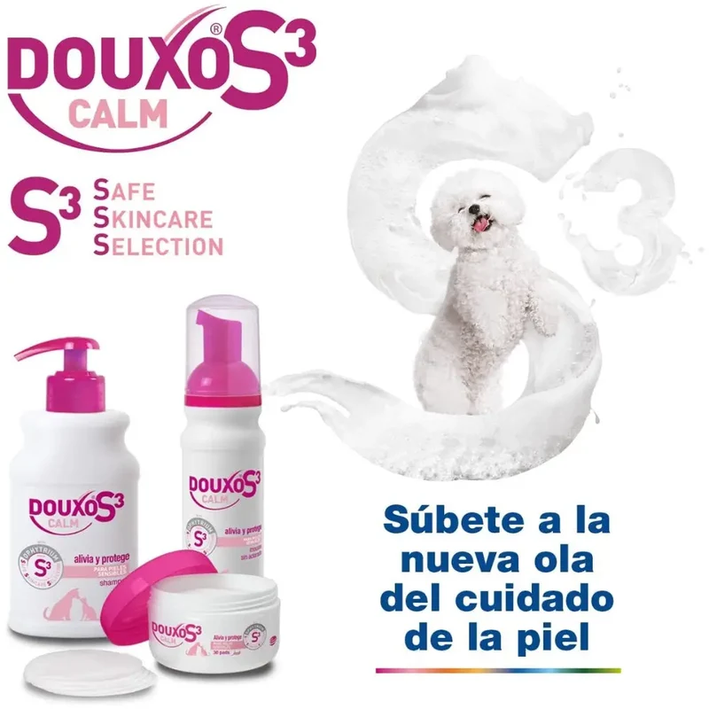 Champú Douxo S3 Calm 200 ml para Perros y Gatos con Dermatitis o Piel Sensible
