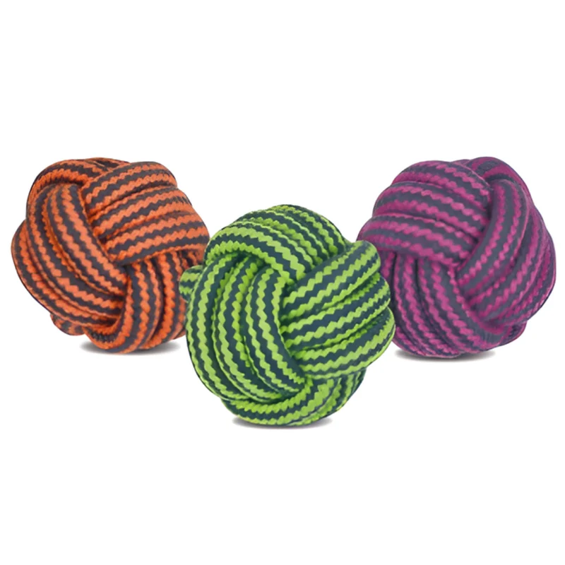 Pelota Cuerda Dental Bicolor 5 cm-40 g