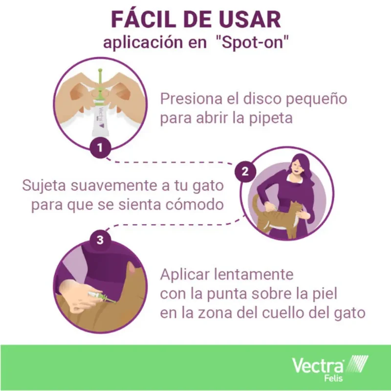 Vectra Felis Pipetas Antiparasitarias para Gatos