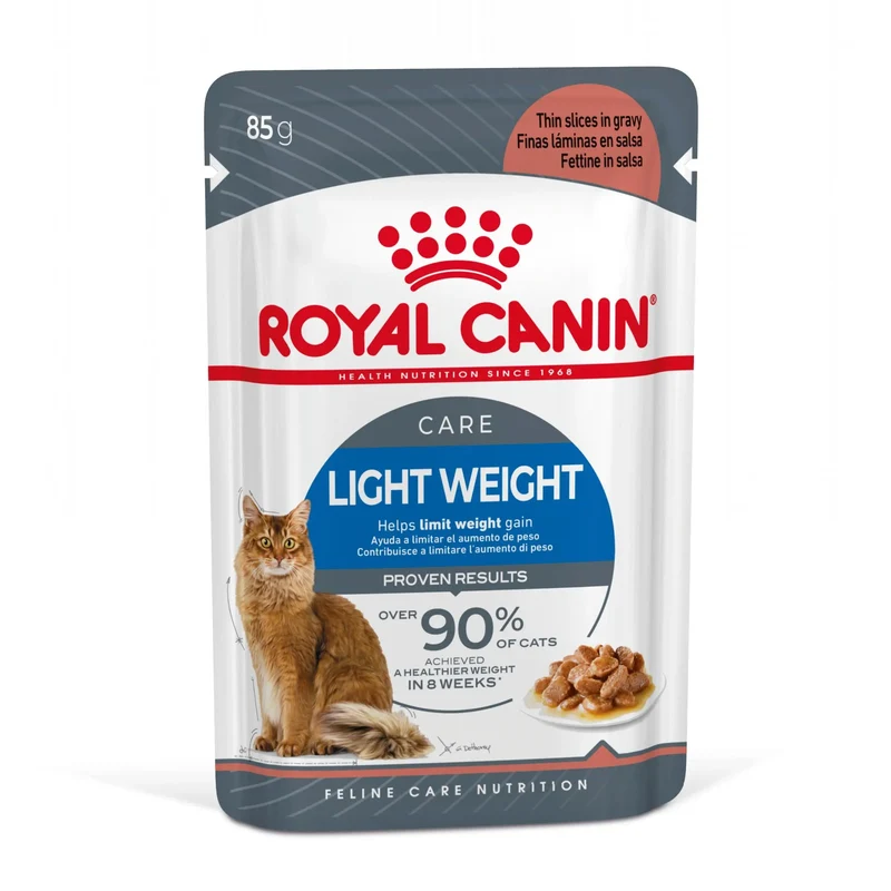 Royal Canin Light Weight Care Finas Láminas en Salsa 85 g Húmedo para Gatos