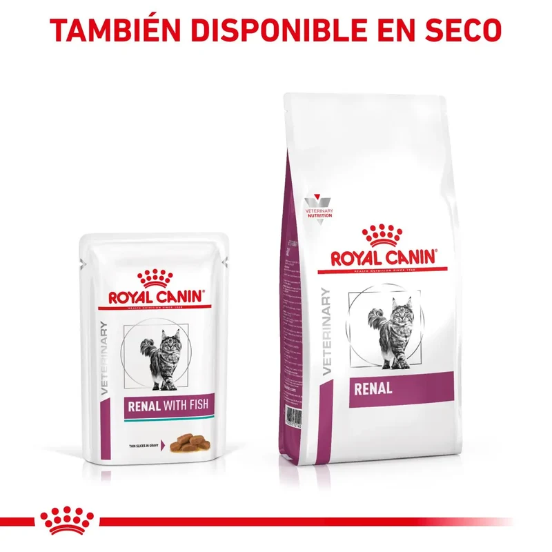 Royal Canin Veterinary Renal con Atún en Salsa 85 g Sobre Húmedo para Gatos