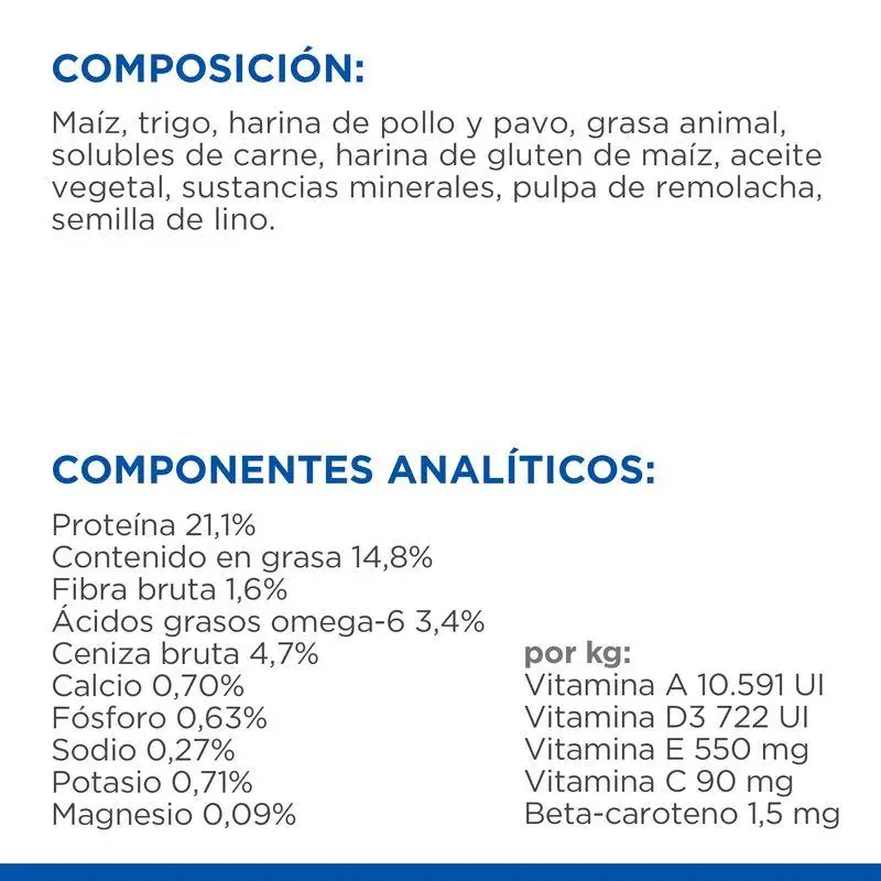Hill'S Science Plan Adult 1-6 Años Razas Medianas Pollo 2,5 kg Alimento para Perros
