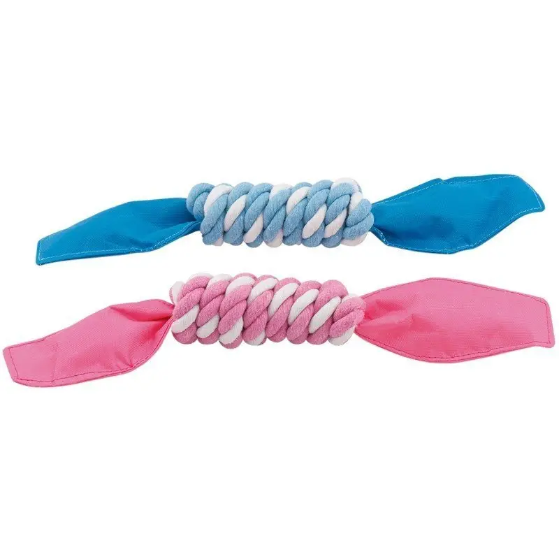 Juguete Perro Cuerda Bicolor con Sonido 28 cm