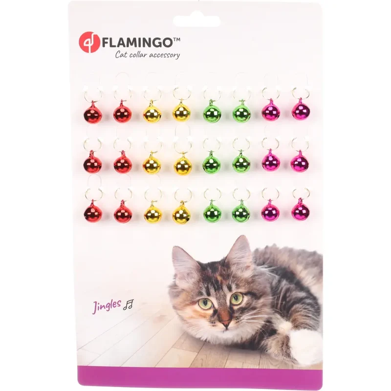 Flamingo Cascabel Para Gato Colores
