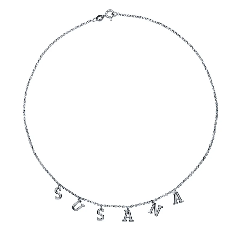 Collar de Oro 18K con Nombre Grabado