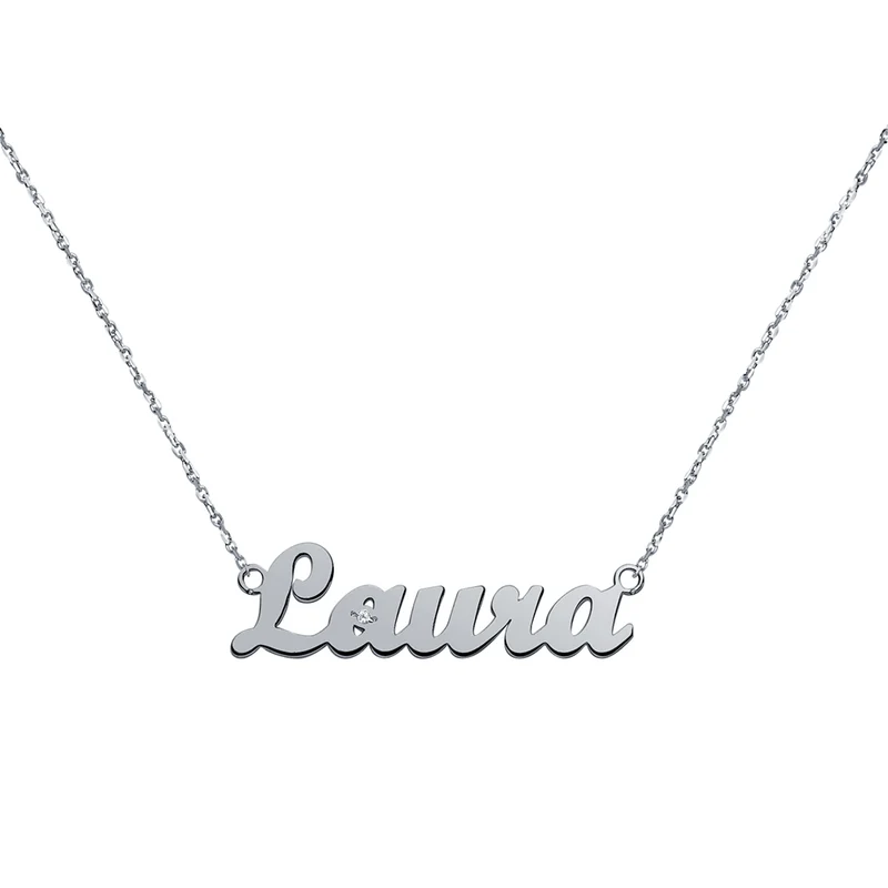 Collar de Oro 18K para Mujer con Nombre Grabado
