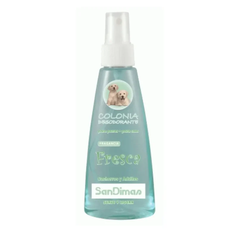 Colonia Fresca Sandimas 150 ml para Perros Cachorros y Adultos