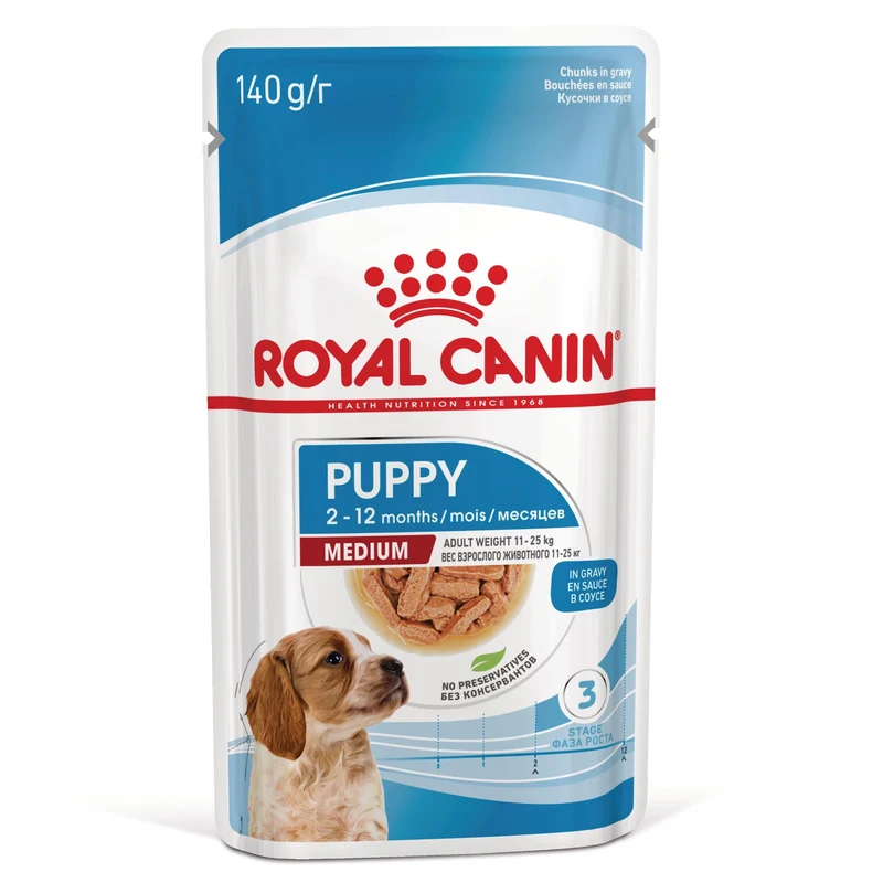 Royal Canin Medium Puppy | Adult | Ageing 140 g húmedo para perros