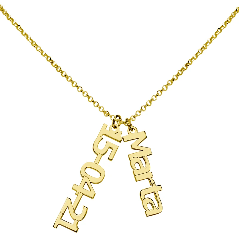 Collar de Plata 925 con Nombre y Fecha Grabados