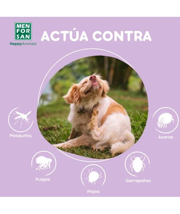 Menforsan Spray Antiinsectos Perro (Margosa, Geraniol y Lavandino) 250 ml