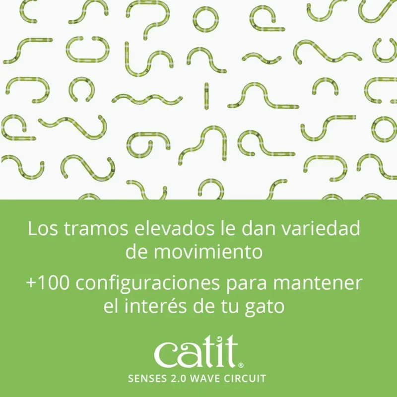 Catit Senses 2.0 Juguete Gato Circuito Wave Mediano