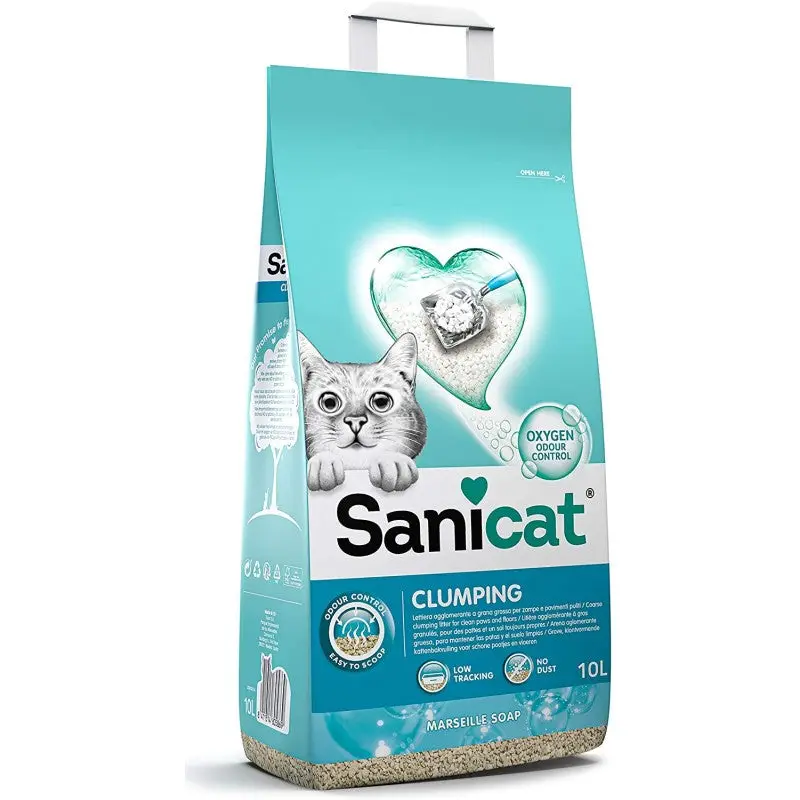 Arena Gato Aglomerante Sanicat Oxygen Power Marsella 10L