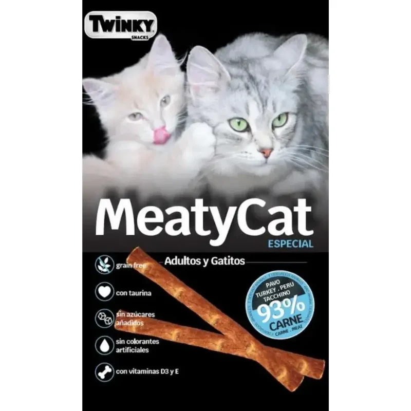 Snack Twinky Meatycat Pavo 9 g