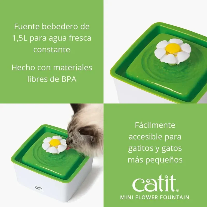 Catit Mini Bebedero Flor 1,5 Lts