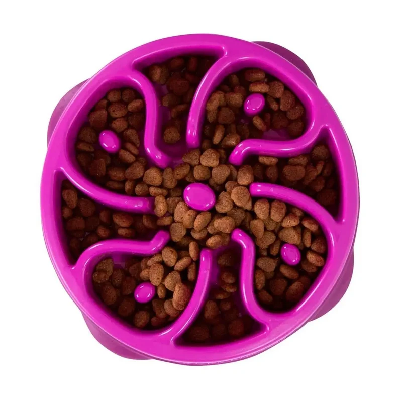 Comedero Slow Morado M 24,1X21,6X4,5 cm
