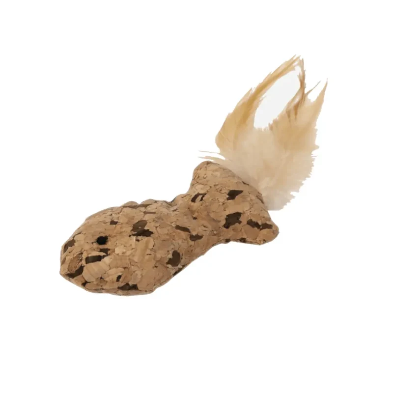 Pez Corcho con Plumas 17X5 cm
