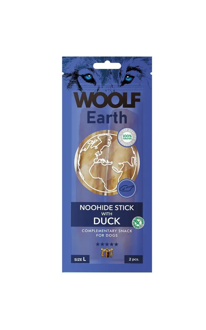 Woolf Earth Sticks With Duck L 85 g