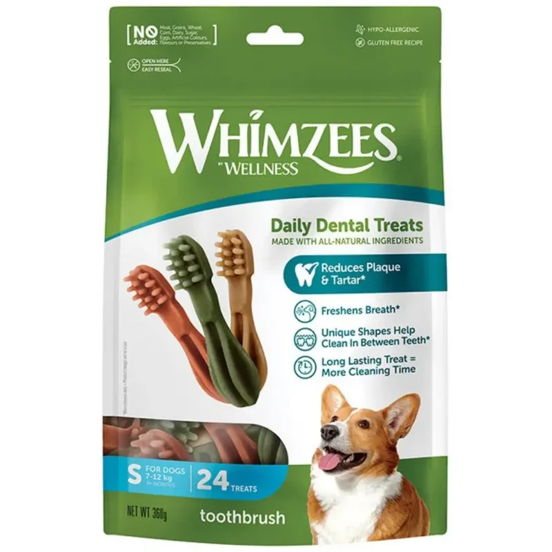Whimzees Cepillo de Dientes Mix Bolsa 360 g Snack para Perros