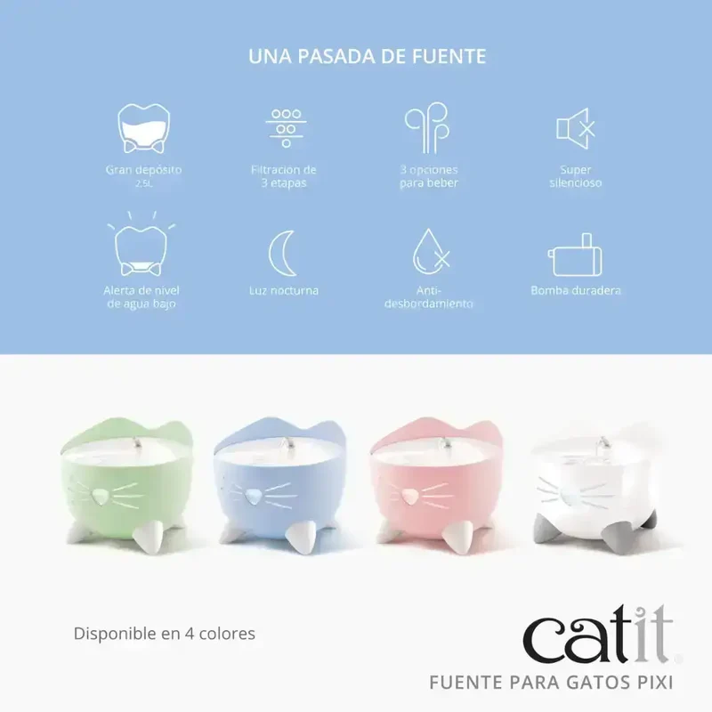 Catit Pixi Fuente Blanca, 2,5L