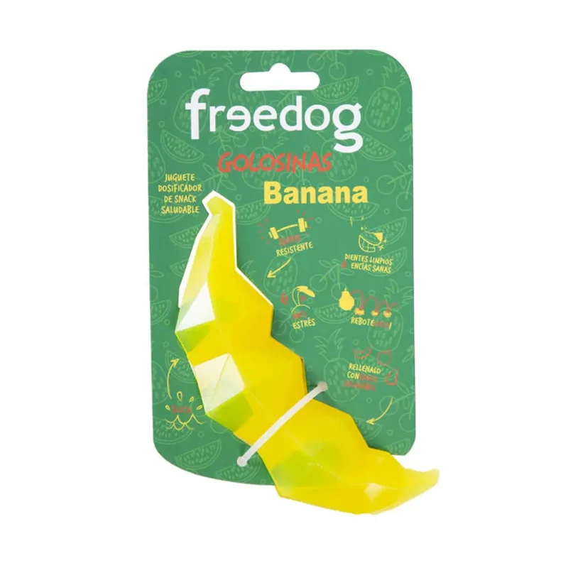 Juguete Golosina Banana 15,3 cm Freedog