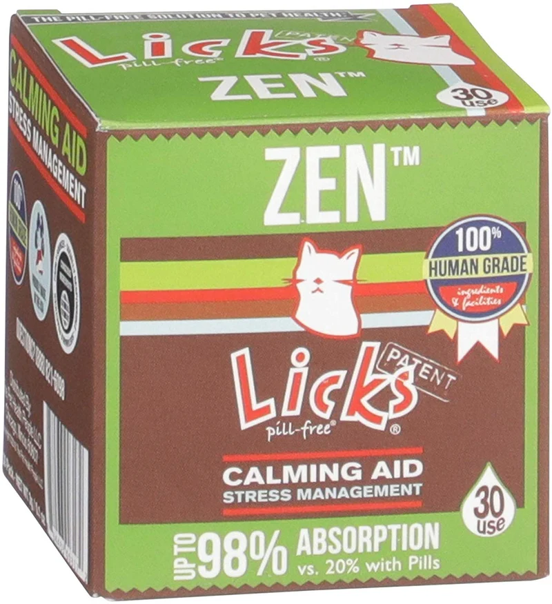 Licks Cat Zen relajante ayuda Suplementos – 30-use