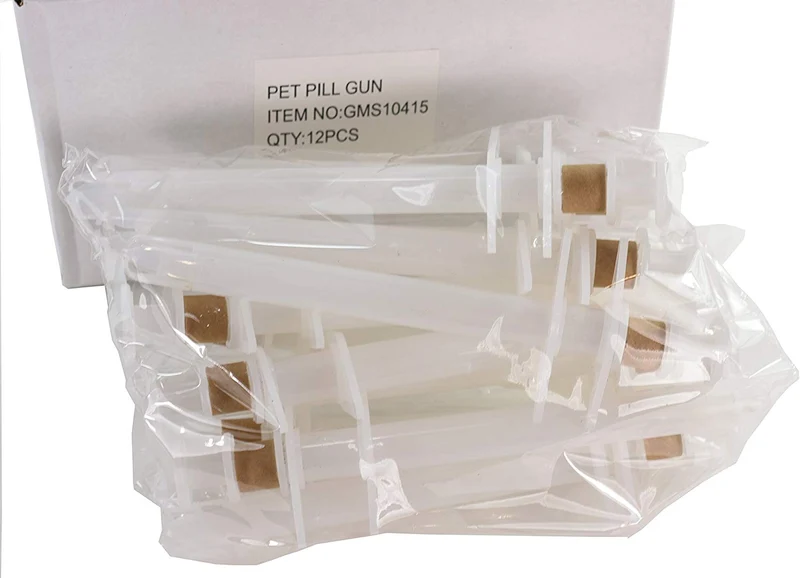 GMS - Dispensador de pastillas reutilizable para mascotas, para dar medicamentos a animales de forma fácil y segura