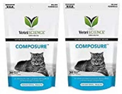 Vetri Science Composure Calming Formula for Cats Bundled with Feline Health Tracker