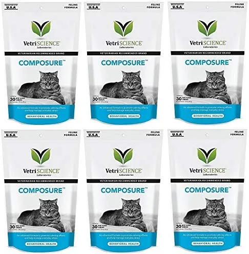 Vetri Science Composure Calming Formula for Cats Bundled with Feline Health Tracker