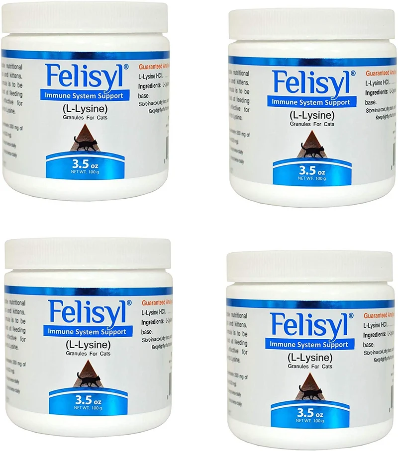 Sistema de inmunización de felisilo, apoyo a granulados – Soporta tejidos saludables, respiratorio y visión para gatos – 3,5 oz