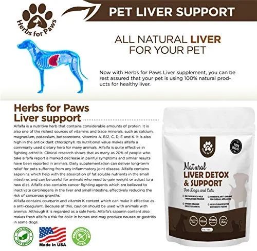 Soporte de hígado para perros y gatos de leche, suplemento sin cápsulas, píldoras