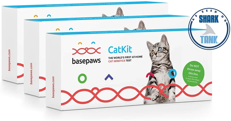 Basepaws Kit de prueba de ADN de gato, Paquete de 2