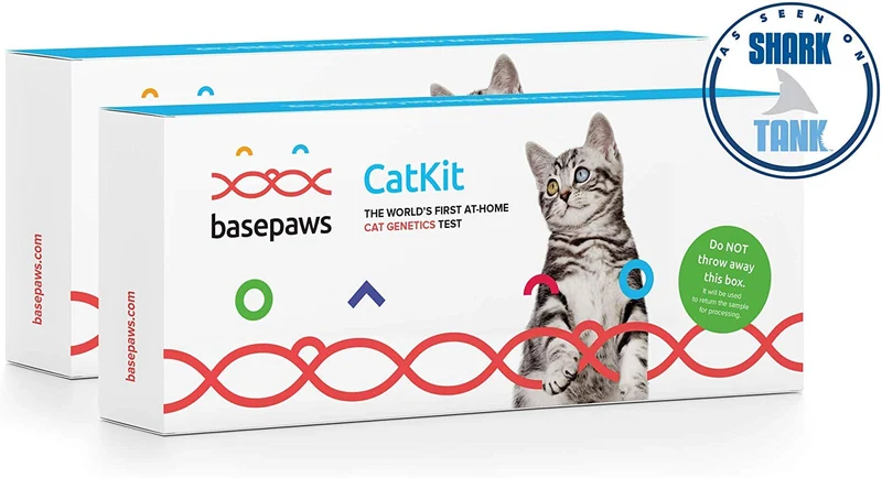 Basepaws Kit de prueba de ADN de gato, Paquete de 2
