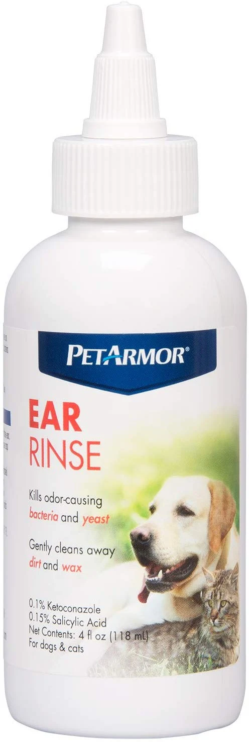 petarmor Ear Rinse para perros & gatos, 4 oz