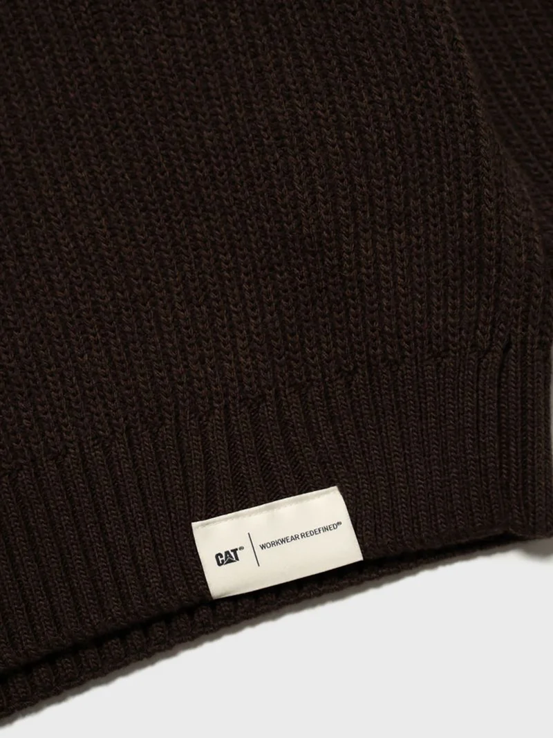 Jersey Ribbed Knit Crewneck