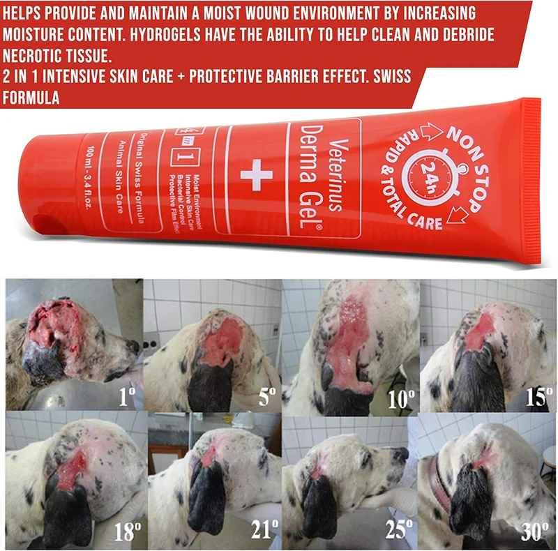 veterinus Derma Gel® Tubo 100 ml – 3.4 fl. oz. + 1 free 10 ml muestra