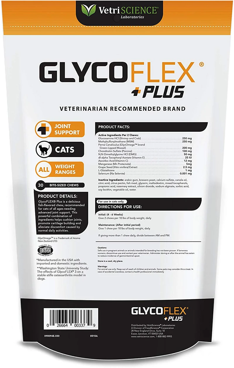 vetri-science glyco-flex Cat Suplemento, N/A