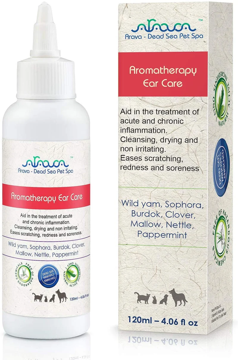 Toallitas para orejas de mascotas Arava, para perros, gatos, cachorros y gatitos, 100 unidades, desodorizante de limpieza medicada natural, elimina la suciedad de la cera, levadura y ácaros irritaciones, evita olores picantes, toallitas suaves para perros