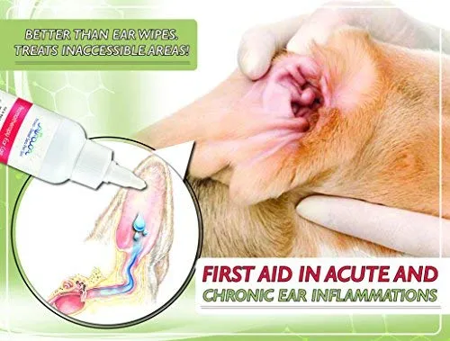Toallitas para orejas de mascotas Arava, para perros, gatos, cachorros y gatitos, 100 unidades, desodorizante de limpieza medicada natural, elimina la suciedad de la cera, levadura y ácaros irritaciones, evita olores picantes, toallitas suaves para perros