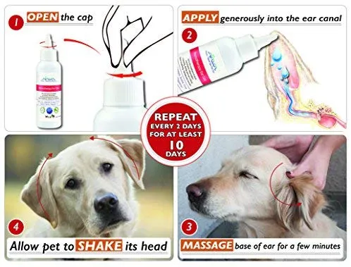 Toallitas para orejas de mascotas Arava, para perros, gatos, cachorros y gatitos, 100 unidades, desodorizante de limpieza medicada natural, elimina la suciedad de la cera, levadura y ácaros irritaciones, evita olores picantes, toallitas suaves para perros